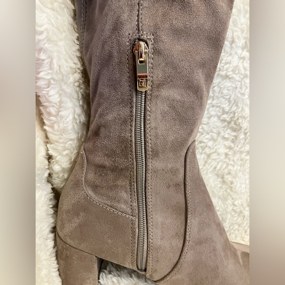 Liz Claiborne Taupe Over the Knee Boots - Picture 3 of 13